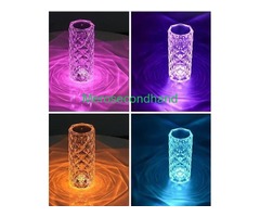 Modern Glass Crystal Table Lamp LED Rose Lights - Image 4/5
