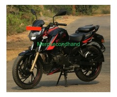 TVS Apache 2004V. Single channel ABS,