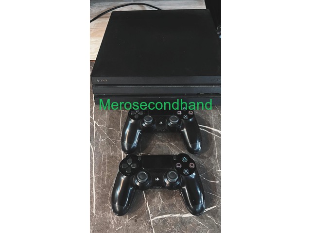 PS4 PRO 1 TB WITH 2 DUAL SENSE CONTROLLER AND MANY GAMES - 2/7