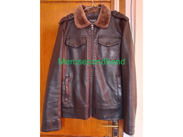 Black leather jacket - 1/2