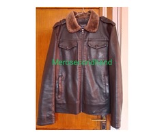 Black leather jacket