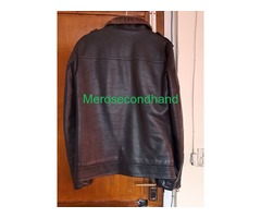 Black leather jacket