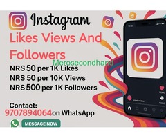 tiktok likes views and followers