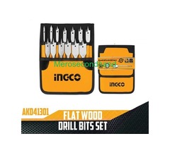 Dingqi 12-piece pin chisel and punch set + INGCO 13-piece Flat Wood Drill Bits Set