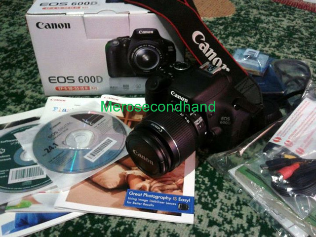 Secondhand canon 600d dslr camera on sale at kathmandu - 1/1