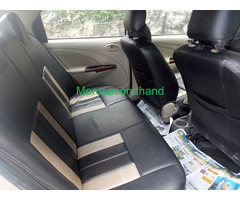 Full option secondhand toyota etios car on sale at kathmandu