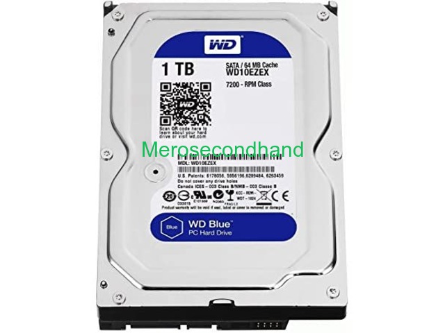 1 TB Internal Hard Disk - WD Blue - 7200 RPM - Unused - 3.5mm - - 4/4